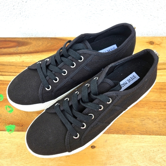 Steve Madden Emmi Platform Lace Up Sneakers Size 9.5 - Picture 2 of 16